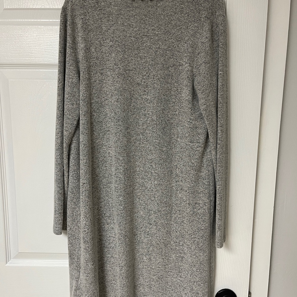 Long grey light weight sweater
